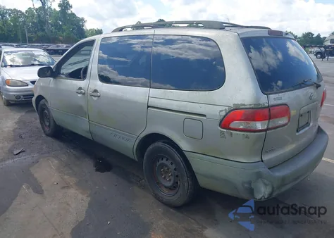 2001 Toyota Sienna Le from USA, damaged, VIN 4T3ZF13C81U407725
